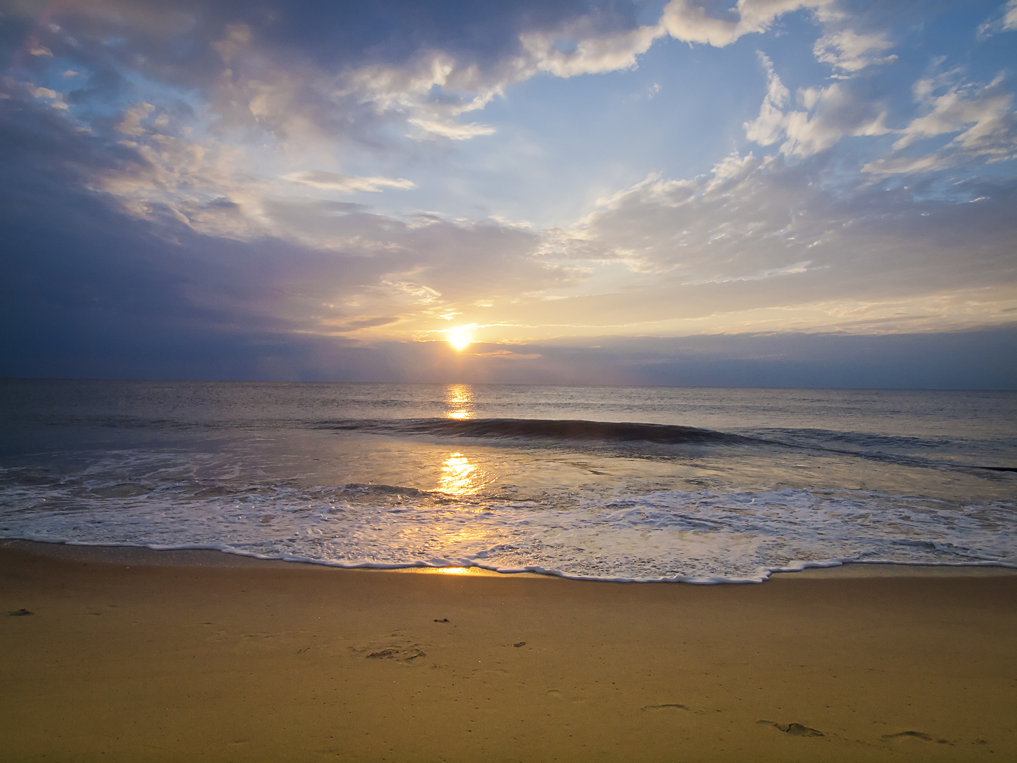 Sunrise at Bethany Beach Delaware.